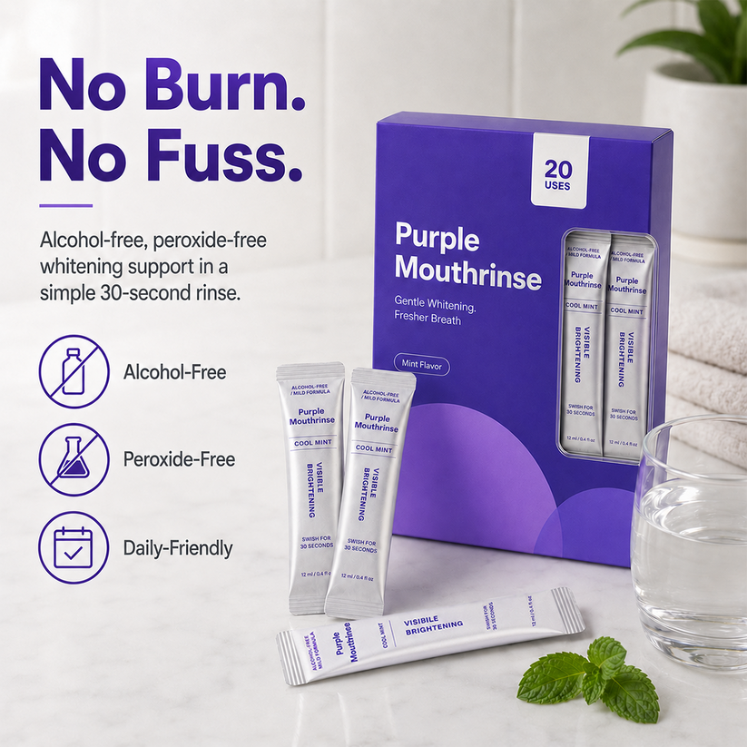 Purple Mouthwash Sachets 20 Pack