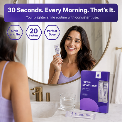 Purple Mouthwash Sachets 20 Pack