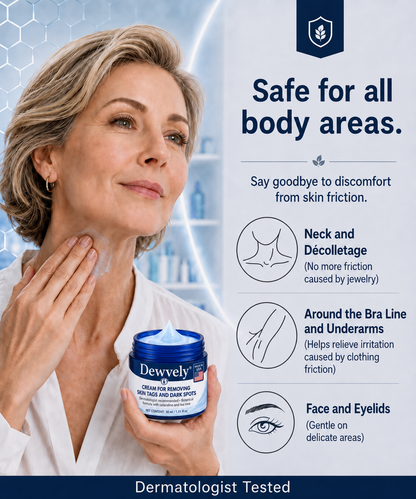 Dewvely® 7-𝐃𝐚𝐲 𝐒𝐤𝐢𝐧 𝐓𝐚𝐠 & 𝐒𝐩𝐨𝐭 𝐄𝐫𝐚𝐬𝐞𝐫 𝐂𝐫𝐞𝐚𝐦 (Pain-Free, Scar-Free Formula)