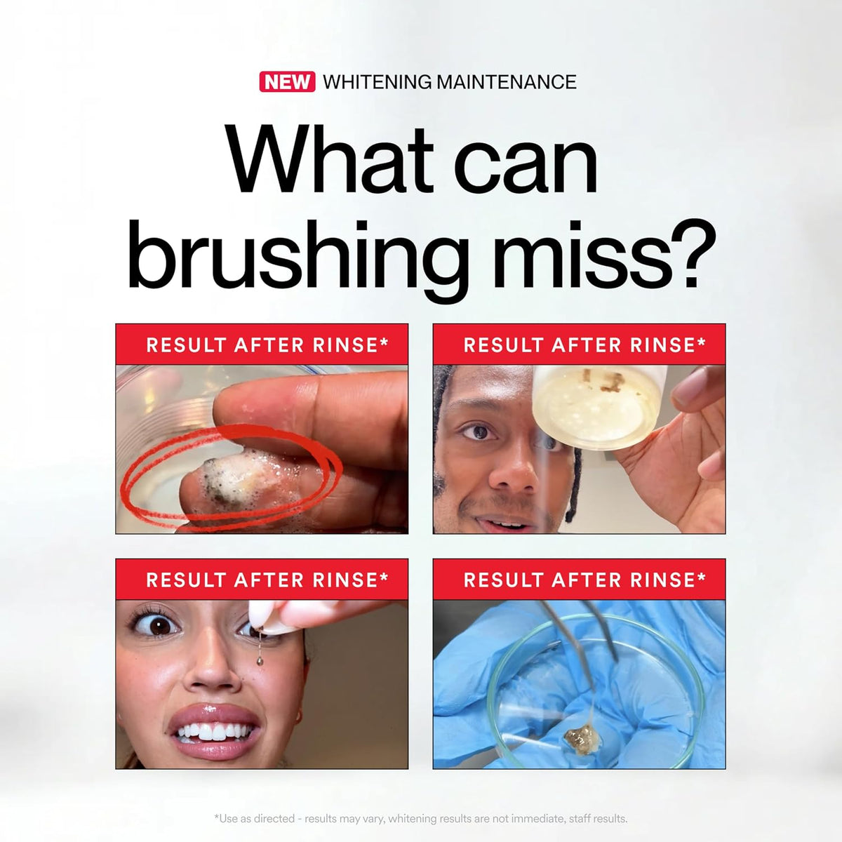 iD Stain Whitening Mouthwash, Gunk Removing Mouthwash for Fresh Breath