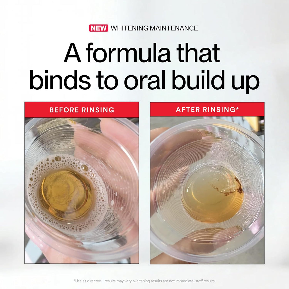iD Stain Whitening Mouthwash, Gunk Removing Mouthwash for Fresh Breath