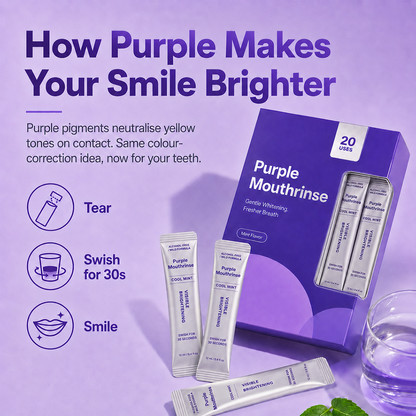 Purple Mouthwash Sachets 20 Pack