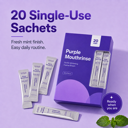 Purple Mouthwash Sachets 20 Pack