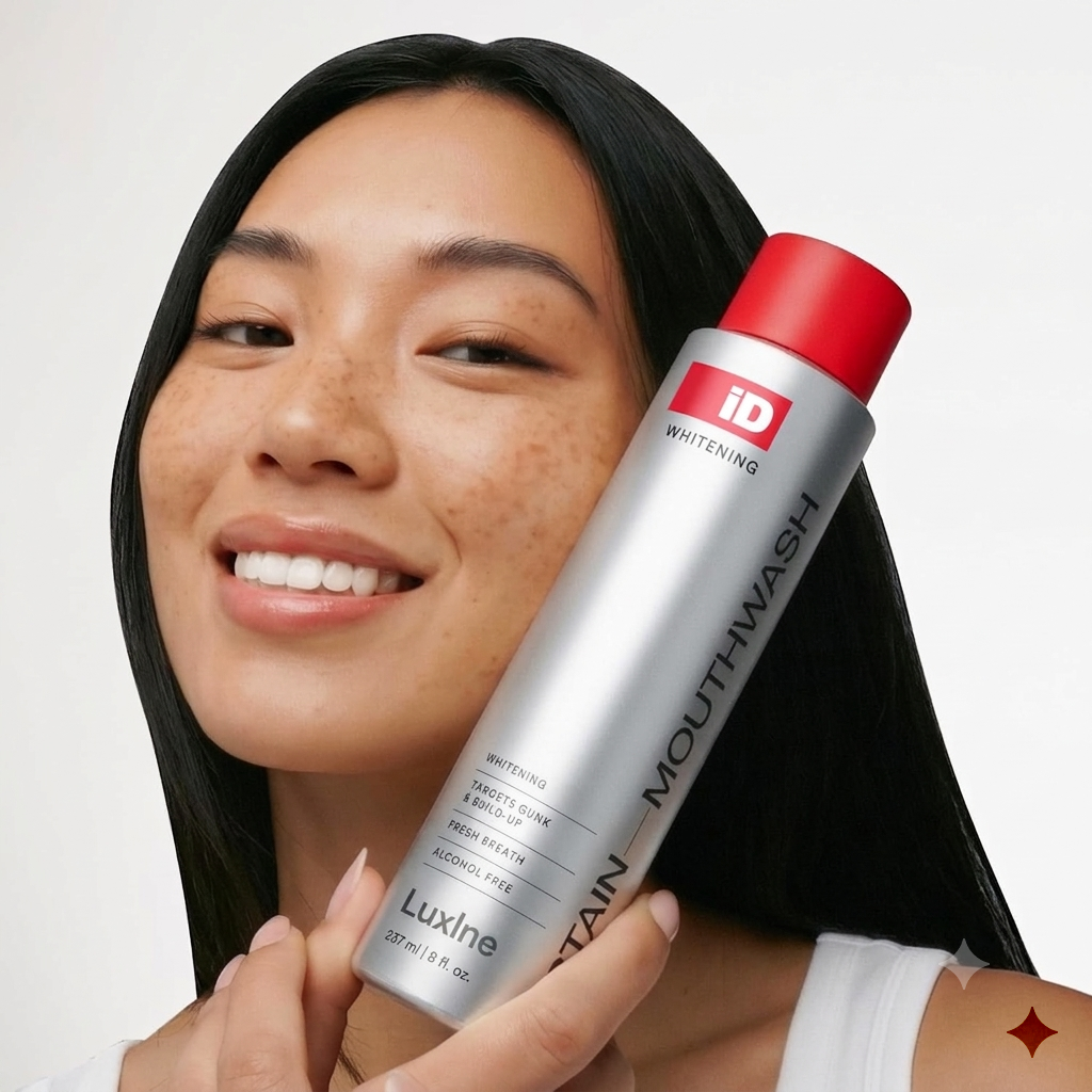 iD Stain Whitening Mouthwash, Gunk Removing Mouthwash for Fresh Breath