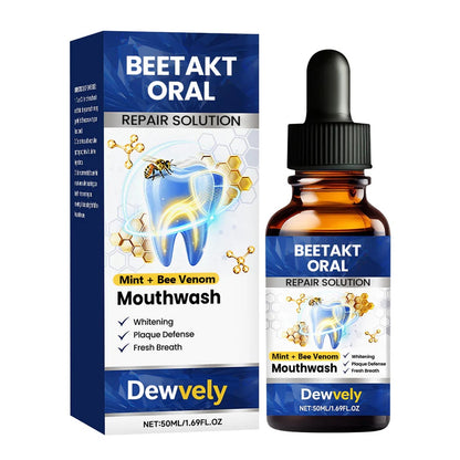 Dewvely BeeTakt Oral Repair Solution-sensitive teeth-Removes stubborn plaque and deep stains-Eliminates 99.9% of harmful bacteria