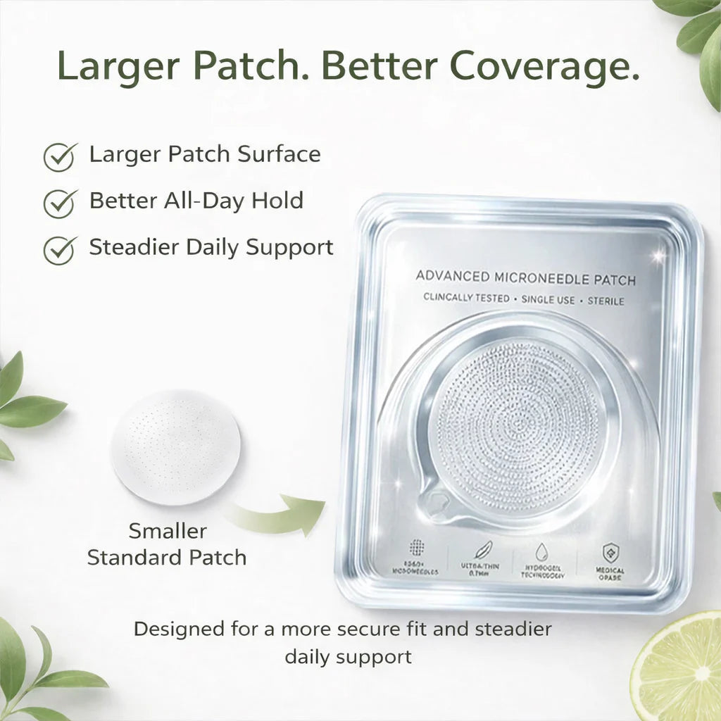 Dewvely-Moringa · Berberine × 10-in-1 Advanced Nano Microneedle Patch